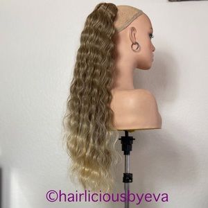 Ponytail hair extensions ombré drawstring